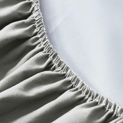Waterproof mattress protector super soft fiber fabric bedspread fitted sheet solid color fitted mattress cover