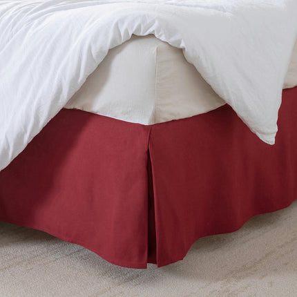 Premium Microfiber Bed Skirt, Draped Dust Tuck Tailored Bed Skirt Shrinkage And Fade Resistant Bed Skirt