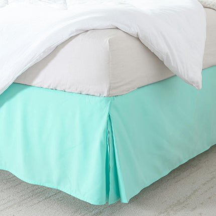 Premium Microfiber Bed Skirt, Draped Dust Tuck Tailored Bed Skirt Shrinkage And Fade Resistant Bed Skirt