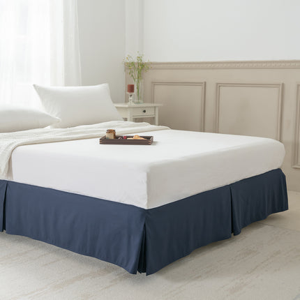Premium Microfiber Bed Skirt, Draped Dust Tuck Tailored Bed Skirt Shrinkage And Fade Resistant Bed Skirt