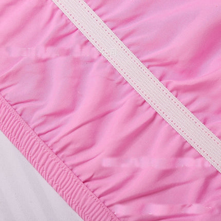 Wrap Around Bed Skirt Queen/King, Pom Pom  Bed Skirt 16 Inch Drop, Dust Ruffles Bed Skirt With Adjustable Elastic Belt