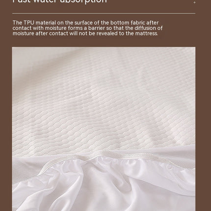 Waterproof Mattress Protector Waterproof Breathable Noiseless Queen Size Mattress Cover Fitted Sheet With Deep Pockets Noiseless Fitted Sheet