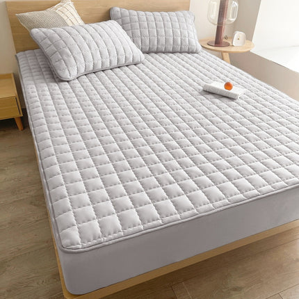 Bed Sheet Set with Pillowcases Dustproof Waterproof Padded Quilted Bed Sheets All-Inclusive Bedspread Sheet Non-Slip Mattress Protector