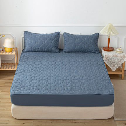 Dustproof  Laminated Cotton Padded Quilted Sheet All-Inclusive Bedspread Bedspread Non-Slip Mattress Protector Sheet Set With Pillowcase
