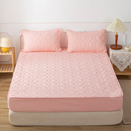 Dustproof  Laminated Cotton Padded Quilted Sheet All-Inclusive Bedspread Bedspread Non-Slip Mattress Protector Sheet Set With Pillowcase