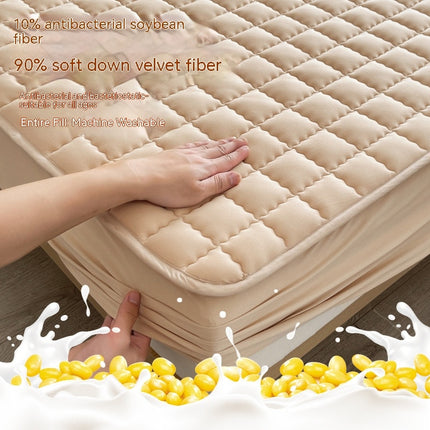 Quilted Fitted sheet Queen Mattress Cover, Waterproof Mattress Protector, Deep Pocket Elastic, Breathable Soft Bed Sheet