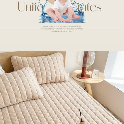 Quilted Fitted sheet Queen Mattress Cover, Waterproof Mattress Protector, Deep Pocket Elastic, Breathable Soft Bed Sheet