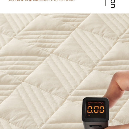Couvre-lit matelassé respirant de couleur unie, drap infroissable tout compris, couvre-lit épais antidérapant, protège-matelas