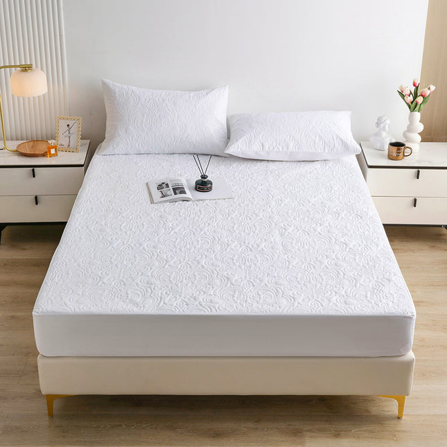 Dustproof And Waterproof Padded Quilted Sheet All-inclusive Bedding Folder Cotton Non-Slip Mattress Protector With Pillowcase Sheet Set