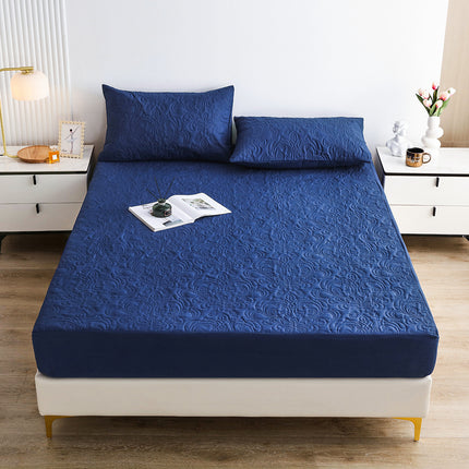 Dustproof And Waterproof Padded Quilted Sheet All-inclusive Bedding Folder Cotton Non-Slip Mattress Protector With Pillowcase Sheet Set