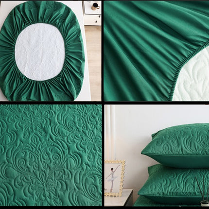 Dustproof And Waterproof Padded Quilted Sheet All-inclusive Bedding Folder Cotton Non-Slip Mattress Protector With Pillowcase Sheet Set