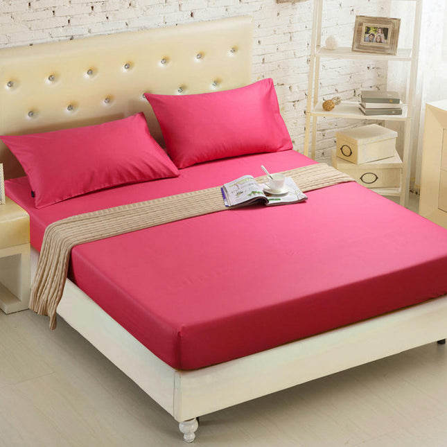 Queen size mattress with deep pocket bed sheet brushed cotton fitted sheet mattress cover bed sheet