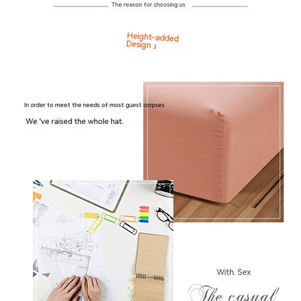 Queen size mattress with deep pocket bed sheet brushed cotton fitted sheet mattress cover bed sheet four seasons applicable
