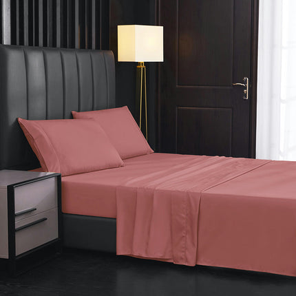 Ensemble de draps en microfibre douce, drap-housse à poche profonde, taie d'oreiller, respirant, résistant aux rides, à la décoloration