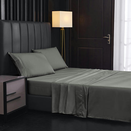 Ensemble de draps en microfibre douce, drap-housse à poche profonde, taie d'oreiller, respirant, résistant aux rides, à la décoloration
