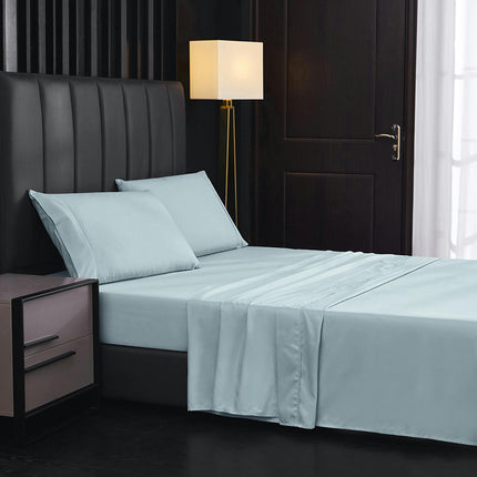 Ensemble de draps en microfibre douce, drap-housse à poche profonde, taie d'oreiller, respirant, résistant aux rides, à la décoloration