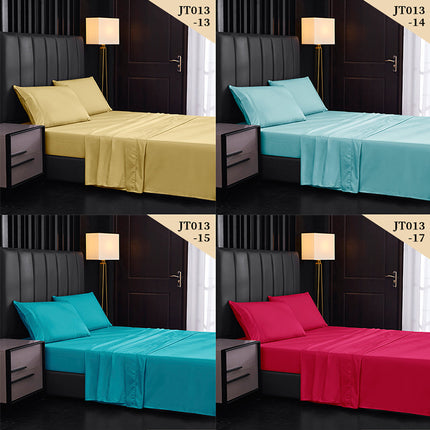 Ensemble de draps en microfibre douce, drap-housse à poche profonde, taie d'oreiller, respirant, résistant aux rides, à la décoloration