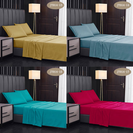 Ensemble de housse de drap, drap-housse à poche profonde, taie d'oreiller, respirant, résistant aux rides, résistant à la décoloration