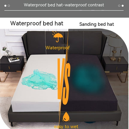 Waterproof Microfiber Wrinkle Resistant Fitted Sheet Queen Size Deep Pocket Mattress Sheet Soft Fitted Sheet