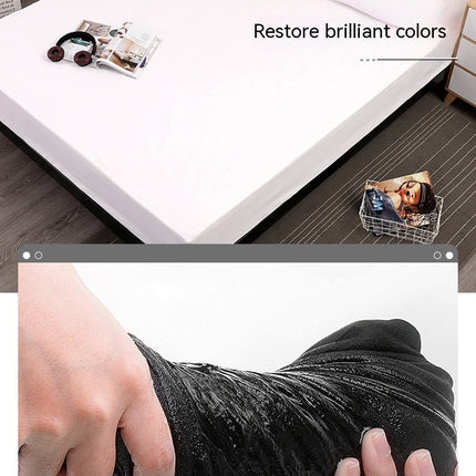 Waterproof Microfiber Wrinkle Resistant Fitted Sheet Queen Size Deep Pocket Mattress Sheet Soft Comfortable Fitted Sheet