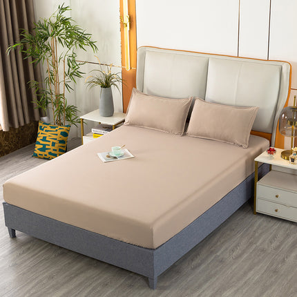 Microfiber Anti-Fade And Anti-Wrinkle Fitted Sheet Deep Pocket Mattress Sheet Soft And Comfortable Fitted Sheet