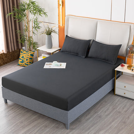 Microfiber Anti-Fade And Anti-Wrinkle Fitted Sheet Deep Pocket Mattress Sheet Soft And Comfortable Fitted Sheet