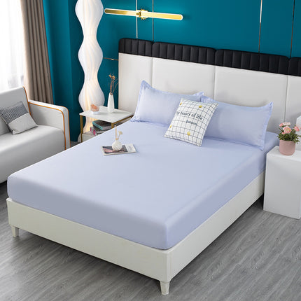 Microfiber Anti-Fade And Anti-Wrinkle Fitted Sheet Deep Pocket Mattress Sheet Soft And Comfortable Fitted Sheet