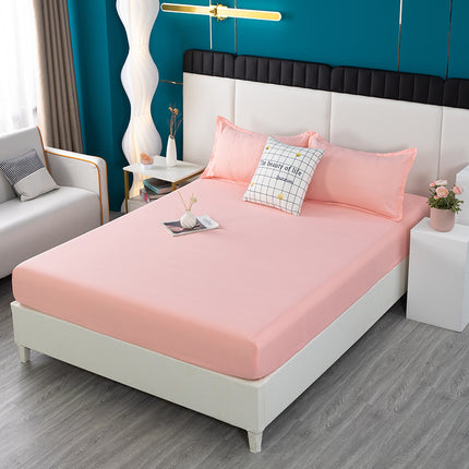 Microfiber Anti-Fade And Anti-Wrinkle Fitted Sheet Deep Pocket Mattress Sheet Soft And Comfortable Fitted Sheet