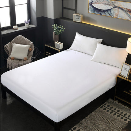 Microfiber Anti-Fade And Anti-Wrinkle Fitted Sheet Deep Pocket Mattress Sheet Soft And Comfortable Fitted Sheet