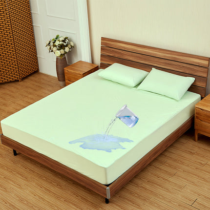 Waterproof Mattress Protector Bamboo Fiber Towel Fabric Fitted Mattress Cover Super Soft Bed Cover Fitted Sheet