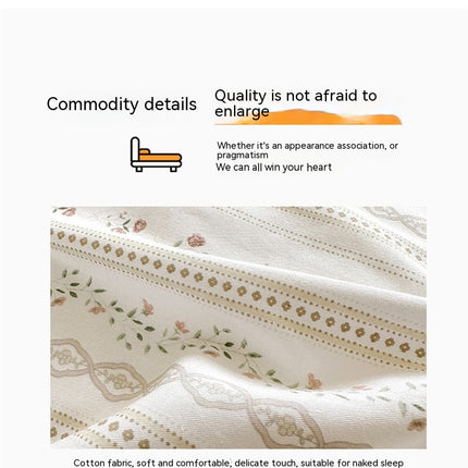 Duvet Cover Queen Flower Botanical Bedding Set 100% Cotton Comforter Cover Bedding Set 1 Duvet Cover +1 Fitted Sheet With 2 Pillowcases Bedding Set