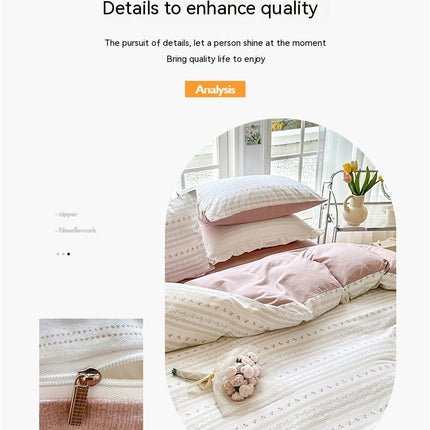 Duvet Cover Queen Flower Botanical Bedding Set 100% Cotton Comforter Cover Bedding Set 1 Duvet Cover +1 Fitted Sheet With 2 Pillowcases Bedding Set