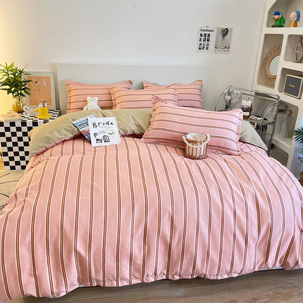 Duvet Cover Set Queen Size, 4-Pieces Ultra Soft Microfiber Bedding Set-Lightweight Durable Reversible With Zipper Closure