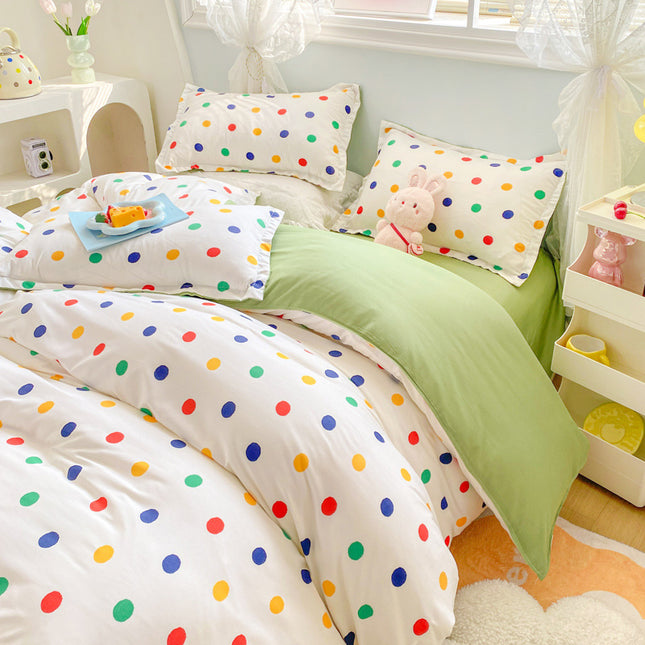 Microfibre Comforter Cover Bedding Set-Duvet Cover Queen Bedding Set  1 Duvet Cover +1 Bed Sheet With 2 Pillowcases Bedding Set