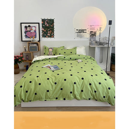 Mikrofaser-Bettbezug-Bettwäsche-Set – Bettbezug, Queen-Size-Bettwäsche-Set, 1 Bettbezug + 1 Bettlaken mit 2 Kissenbezügen, Bettwäsche-Set