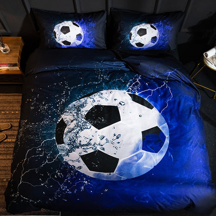 Duvet Cover Pillowcase Set -Soft Bedding Cover- Weight Microfiber 3pc Set (Cover And Pillowcase) -3D Prints Bed Quilt Cover