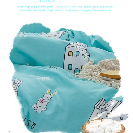 Duvet Cover Pillowcase Set Cartoon Design Soft Bedding Cover- Weight Microfiber 3pc Set (1 Cover 2 Pillowcase)