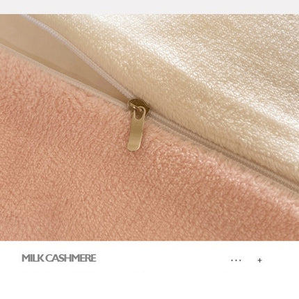 Soft And Comfortable Four-Piece Bedding Set With Thick Velvet And Coral Fleece Including Bed Sheet Pillowcase And Duvet Cover