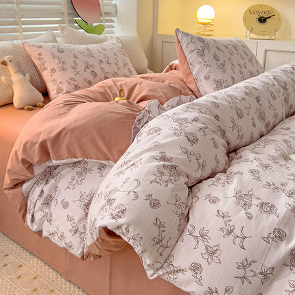 Ensemble de housse de couette imprimée, ensembles de literie en coton de qualité supérieure, housse de couette réversible, Collection de literie douce