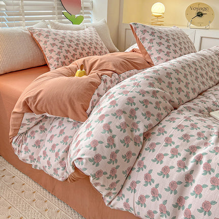 Ensemble de housse de couette imprimée, ensembles de literie en coton de qualité supérieure, housse de couette réversible, Collection de literie douce