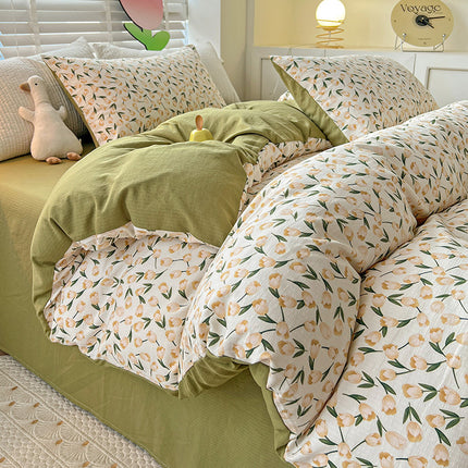 Ensemble de housse de couette imprimée, ensembles de literie en coton de qualité supérieure, housse de couette réversible, Collection de literie douce