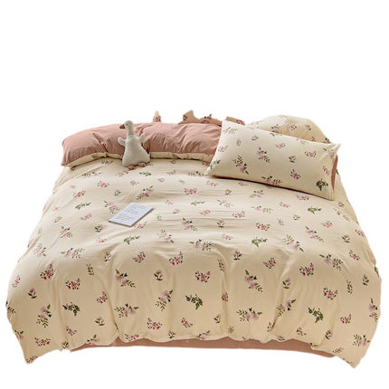 Print Duvet Cover Set-Premium Cotton Colorful Bedding Sets-Twin Reversible Comforter Cover Soft Bedding Collection
