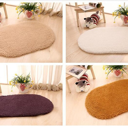 Faux Sheep Cake Wool Soft Rug, Washable Rug for Living Room, Non-Shedding Non-Slip Rug for Kids and Teenagers Room Bedroom