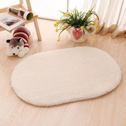 Faux Sheep Cake Wool Soft Rug, Washable Rug for Living Room, Non-Shedding Non-Slip Rug for Kids and Teenagers Room Bedroom