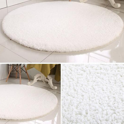 Round  Rug,  Soft Circle Washable Educational Space Mat, Non-Slip Faux Lambswool Area Rugs for Kids Room Bedroom Playroom
