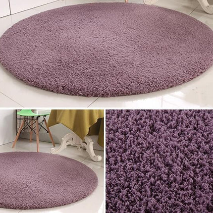 Round  Rug,  Soft Circle Washable Educational Space Mat, Non-Slip Faux Lambswool Area Rugs for Kids Room Bedroom Playroom