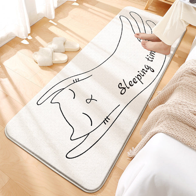 Area Rugs for Bedroom, Oval Sun Washable Living Room Rug, Soft Non-Slip  Cute Animals for Kids Room Playroom Rug