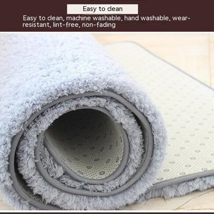 Factory Wholesale Thick Lamb Elliptical Carpet Living Room Bedroom Bedside Carpet Bathroom Kitchen Plush Floor Mat