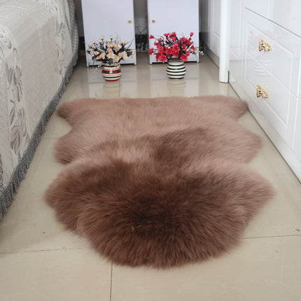 Faux Sheepskin Faux Fur Rug-Fluffy Rug for the Bedroom-Living Room or Nursery Furry Carpet or Throw for Chairs, Stools and Sofa