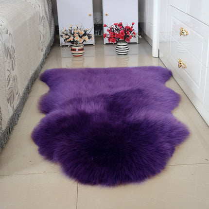 Faux Sheepskin Faux Fur Rug-Fluffy Rug for the Bedroom-Living Room or Nursery Furry Carpet or Throw for Chairs, Stools and Sofa